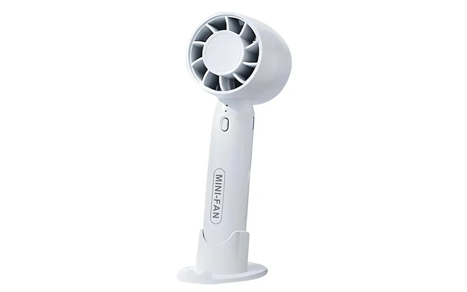Xo Rechargeable 400mah Mini Desktop Handheld Fan - White