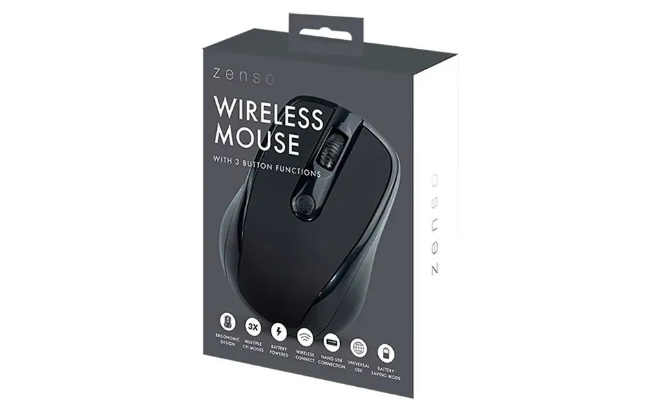 Zenso Wireless Mouse - Black