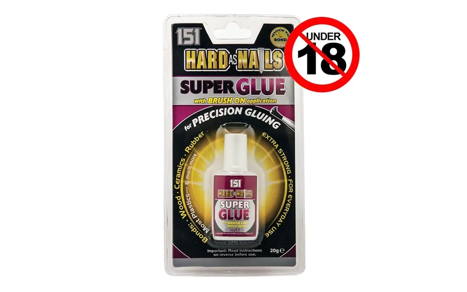 151 Hard As Nails Super Glue Brush On Application - 20g