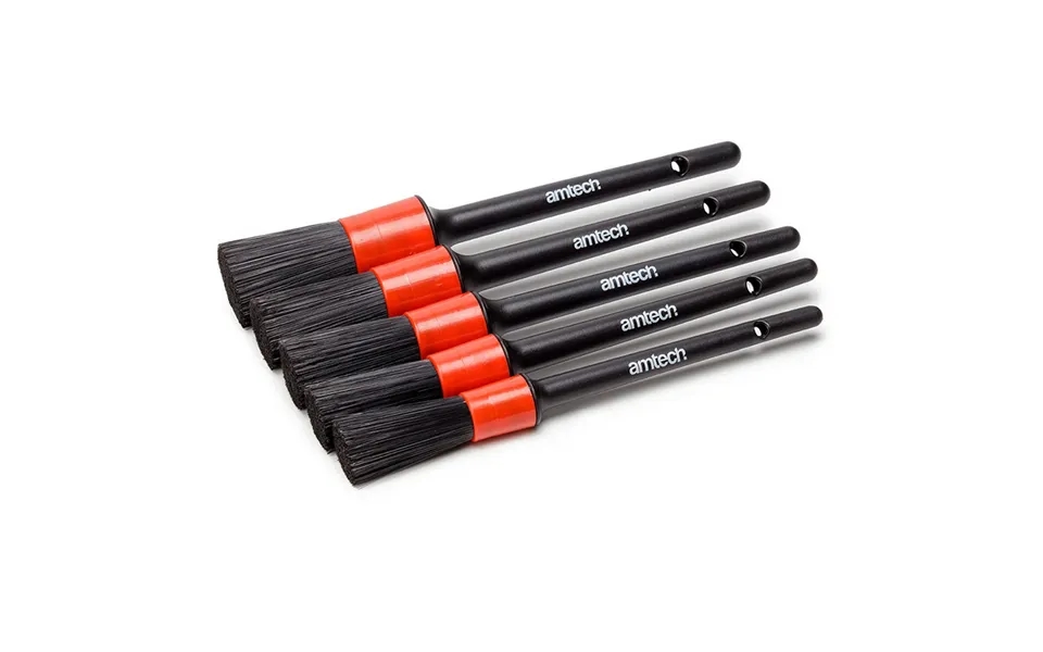 Amtech 5 Piece Car Detailing Diy Soft Brush Set