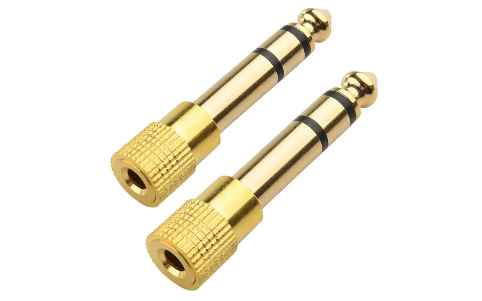Evodx 3.5mm - 6.3mm Headphone Jack Converter Gold Plug