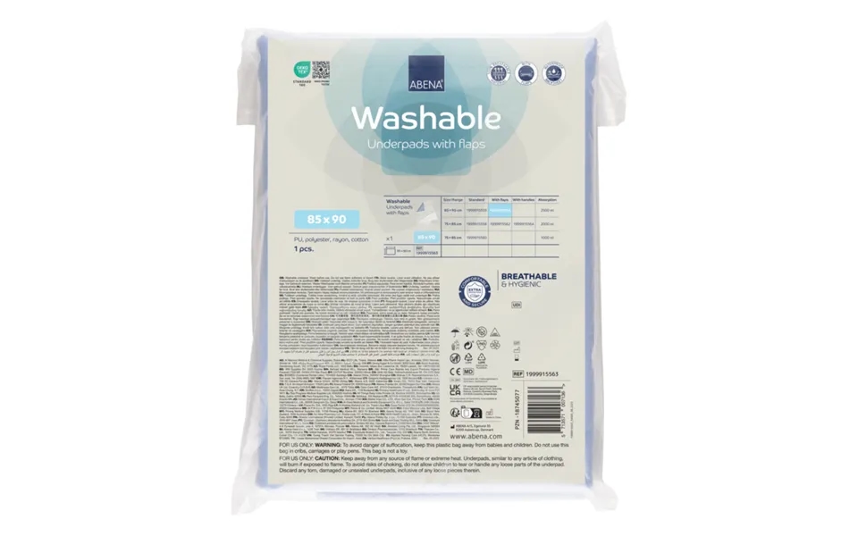 Abena Washable Underpads With Flaps 90x85cm - Abena