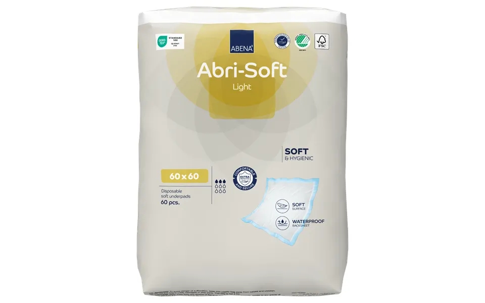 Abri-soft Light Disposable Sheets - 60x60 Cm, Abena, , Underpad