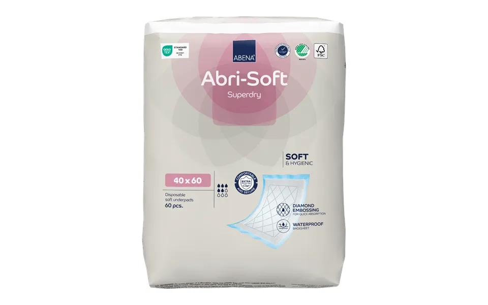 Abri-soft Superdry Disposable Sheets - 60x40 Cm, Abena, , Underpad