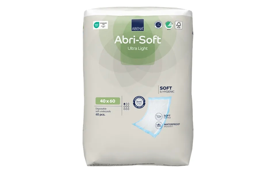 Abri-soft Ultra Light Disposable Underpad - 60x40cm, Abena, , Bed Protection
