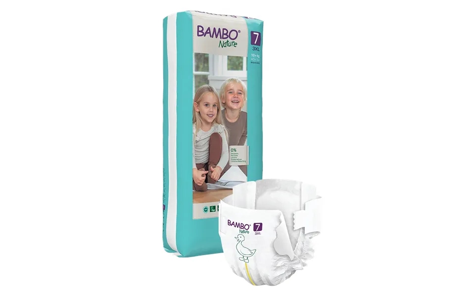 Bambo Nature Nappies - Size 7 18 Kg 40 Lbs