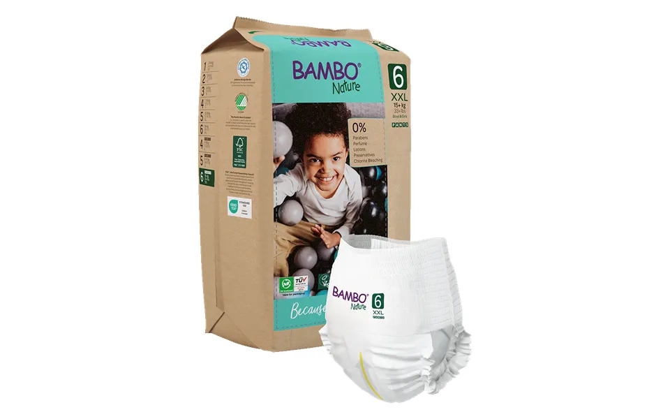Bambo Nature Pants - Size 6 15 Kg 33 Lbs