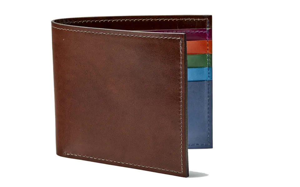 Bifold Wallet Multi Stripe - Ebony Handpainted