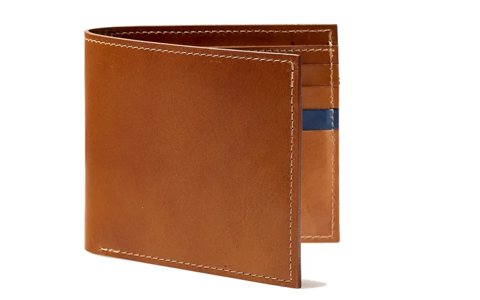 Bifold Wallet One Stripe - Antique Rosewood Calf