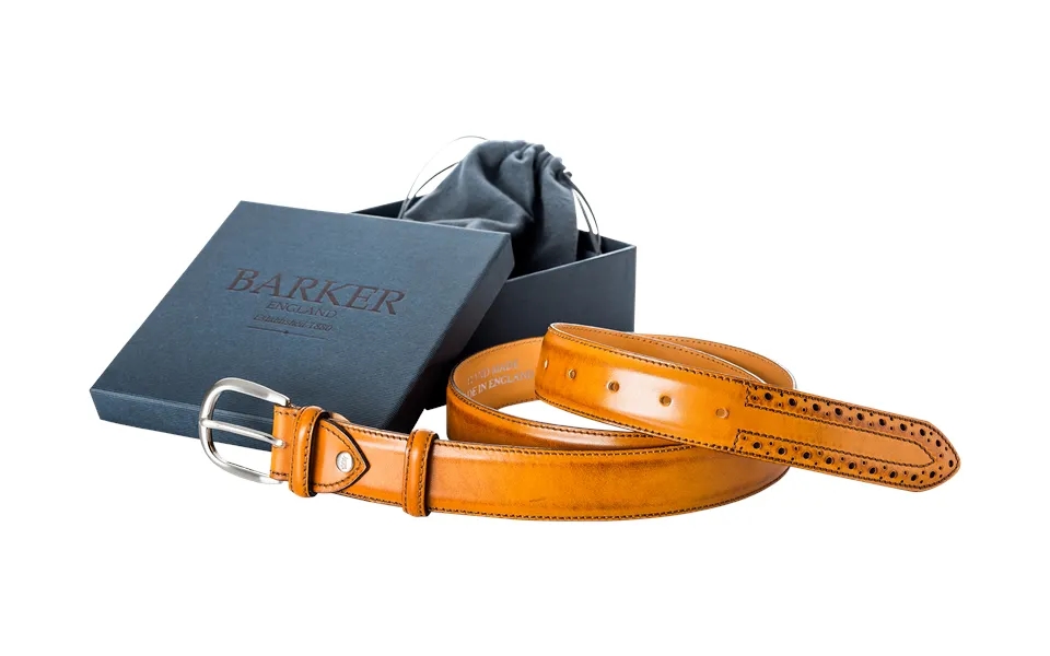 Brogue Belt - Cedar Calf