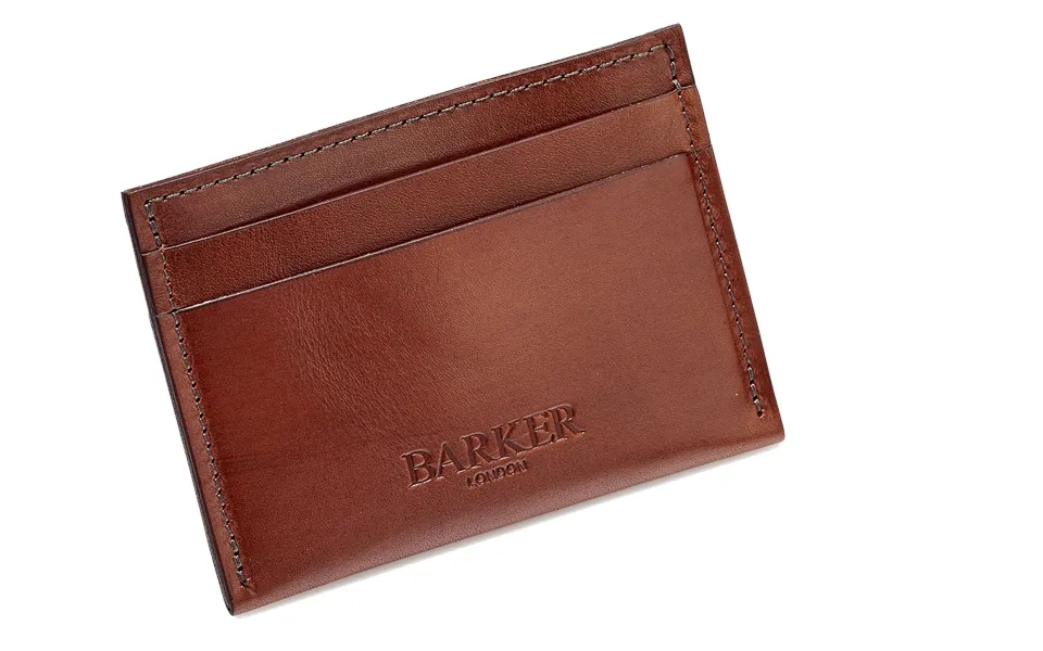Card Holder Straight - Dark Walnut Calf