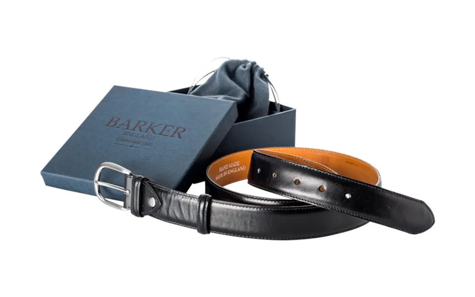 Plain Belt - Black Hi Shine