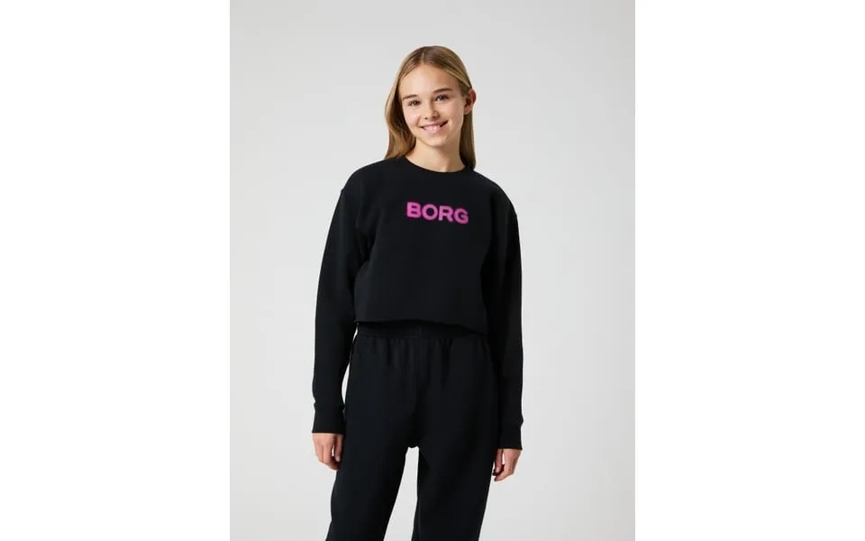 Borg Oversized Cropped Sweatshirt