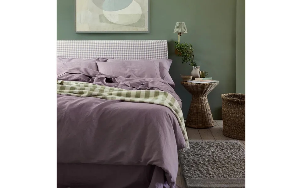 Linen Duvet Cover - Elderberry By Piglet In Bed Size Super King Colour Elderberry