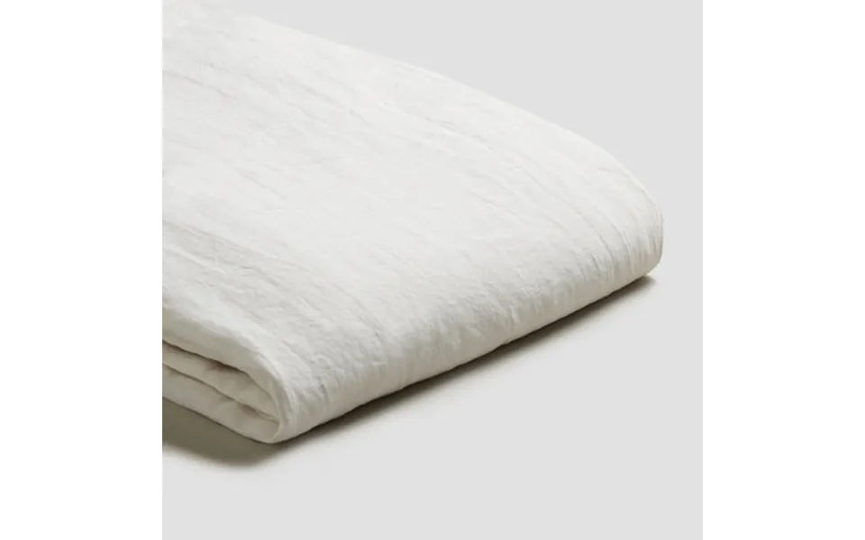 Linen Flat Sheet - White By Piglet In Bed Size Double Colour White