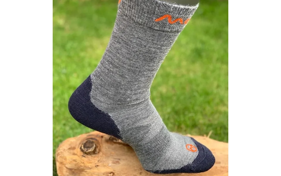 Merino Crew Socks By Moggans Size Extra Large Colour Grey