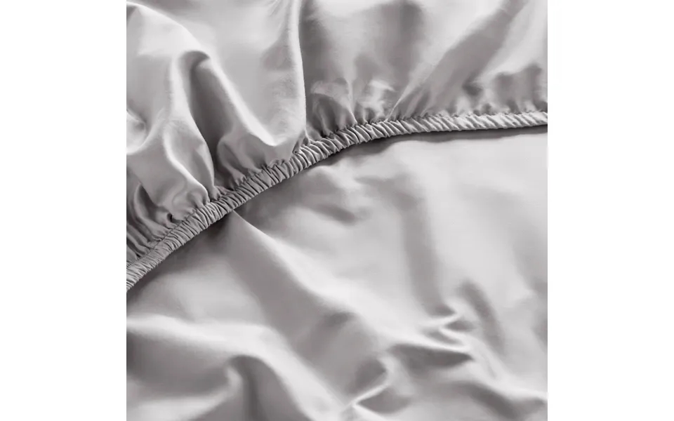 Organic Cotton Fitted Sheet - Various Colours By Dip & Doze Size Double Colour Dove Grey Weave Sateen