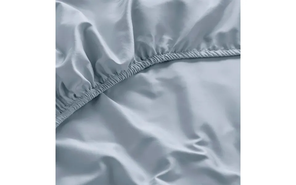 Organic Cotton Fitted Sheet - Various Colours By Dip & Doze Size Double Colour Nordic Sky Weave Sateen