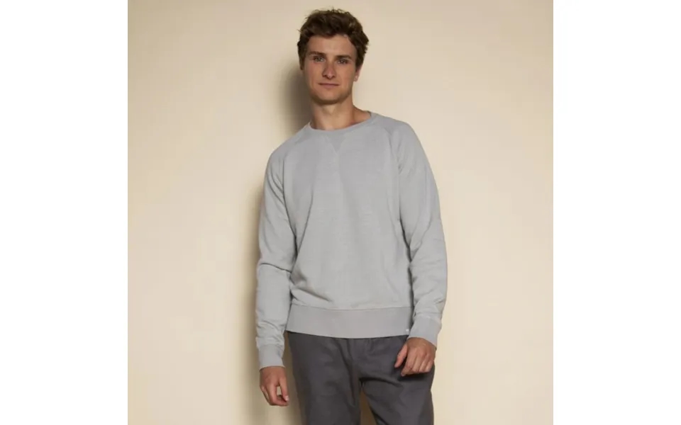 Organic Cotton & Hemp Perfect Sweatshirt By Dip & Doze Colour Lunar Grey Size Xl