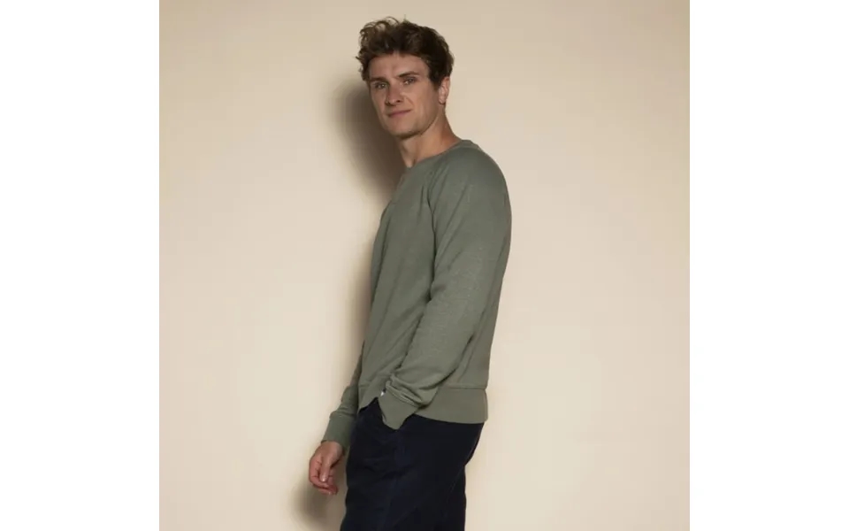 Organic Cotton & Hemp Perfect Sweatshirt By Dip & Doze Colour Oliver Size Xl