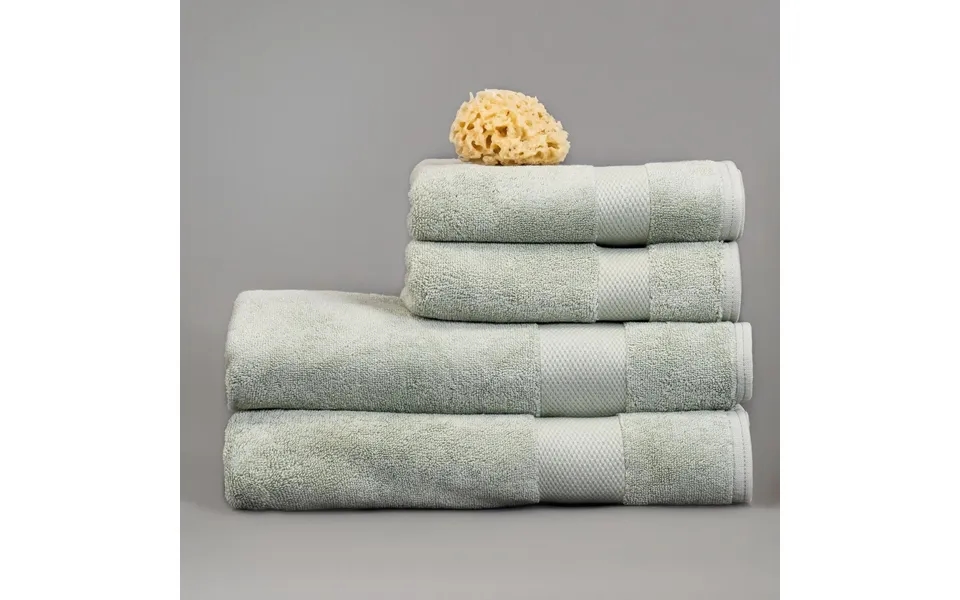 Organic Cotton Towels - Maxi Set Of Four By Dip & Doze Colour Sage