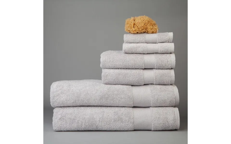 Organic Cotton Towels - Mini Set Of Six By Dip & Doze Colour Light Grey