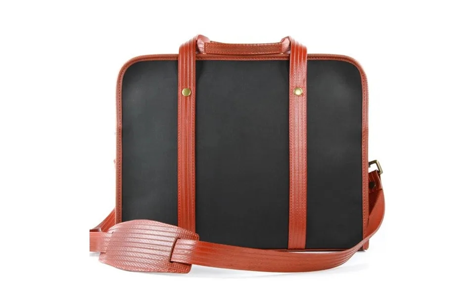 Reclaimed Fire Hose Compact Briefcase By Elvis & Kresse Colour Black