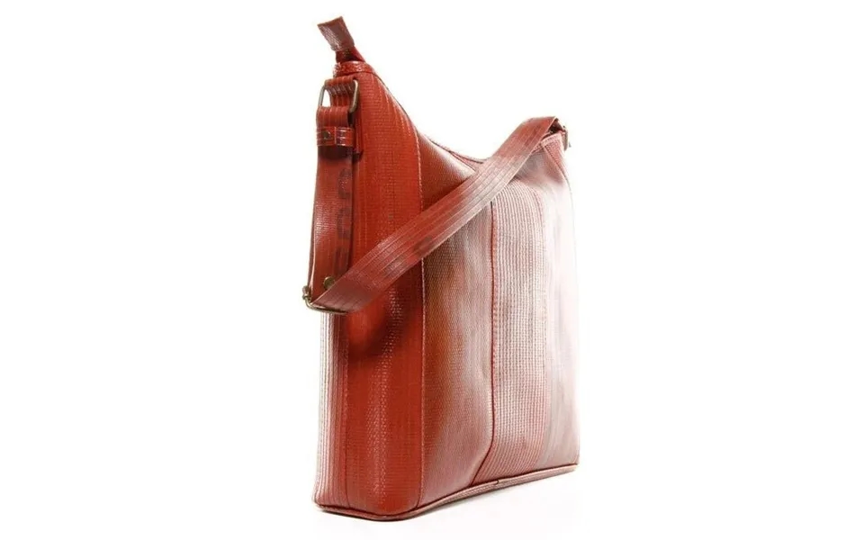 Reclaimed Fire Hose Tooley Tote Bag By Elvis & Kresse Colour Red