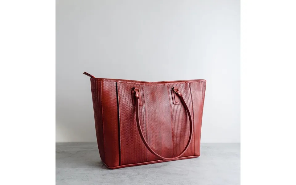 Reclaimed Fire Hose Tote Bag By Elvis & Kresse Colour Red