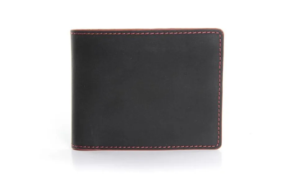 Reclaimed Printing Blanket Wallet By Elvis & Kresse Colour Black Red Coin Pocket Without Coin Pocket