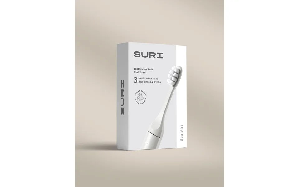 Sustainable Replacement Toothbrush Heads - Pack Of 3 By Suri Colour Sea Mist