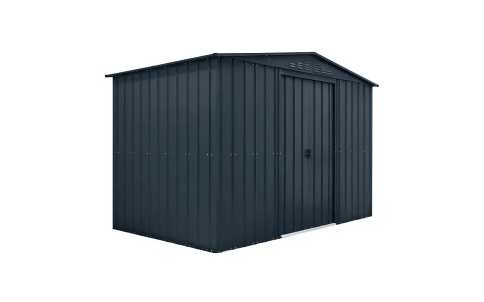 10' X 6' Globel Anthracite Grey Apex Metal Shed 3.08m X 1.85m