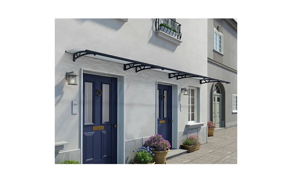 15' X 3' Palram Canopia Altair 4500 Grey Door Canopy 4.54m X 0