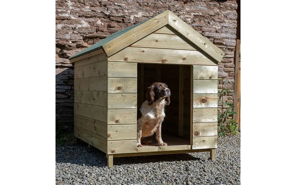 4'2 X 3'6 Forest Hedgerow Wooden Dog Kennel - Pet House 1.28m X 1