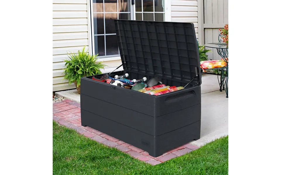 4'3 X 2'4 Saffron Durabox 416l Plastic Garden Storage Box 1.3m X 0