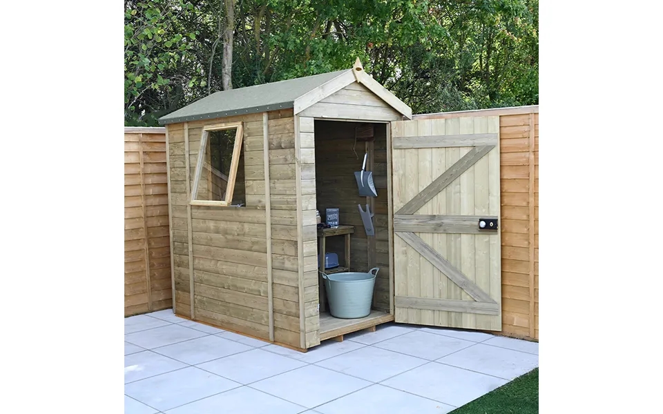 6' X 4' Forest Timberdale 25yr Guarantee Tongue & Groove Pressure Treated Apex Shed 1