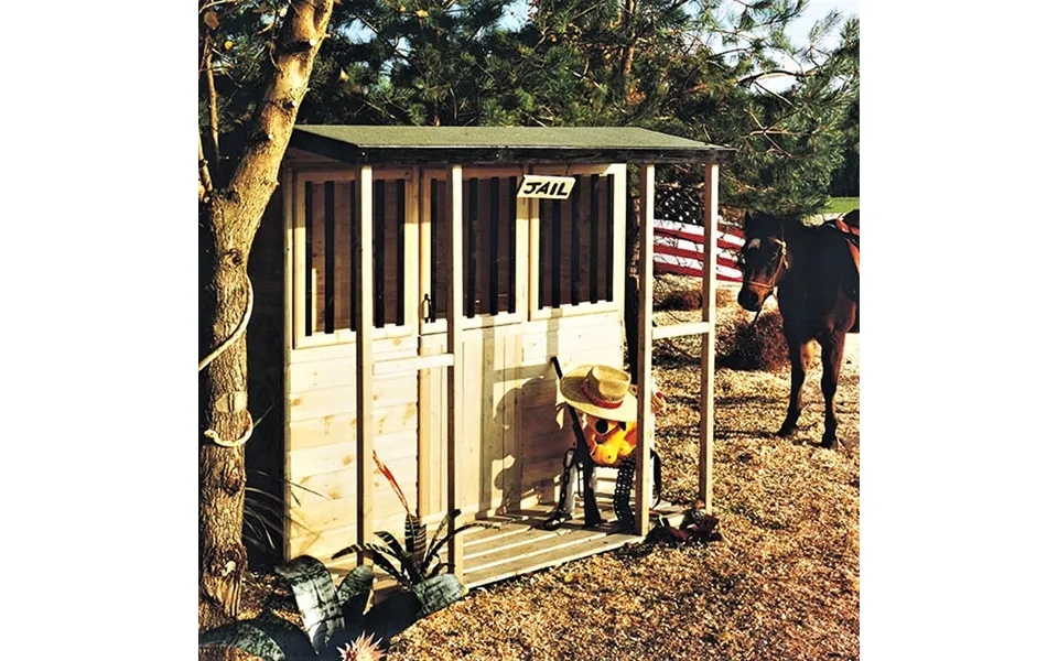 6' X 6' Shire Jailhouse Kids Wooden Playhouse 1.79m X 1.79m