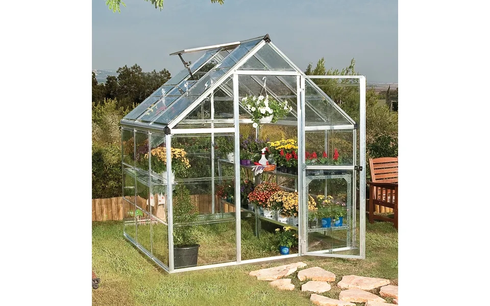 6â X 6â Palram Canopia Harmony Silver Polycarbonate Greenhouse 1
