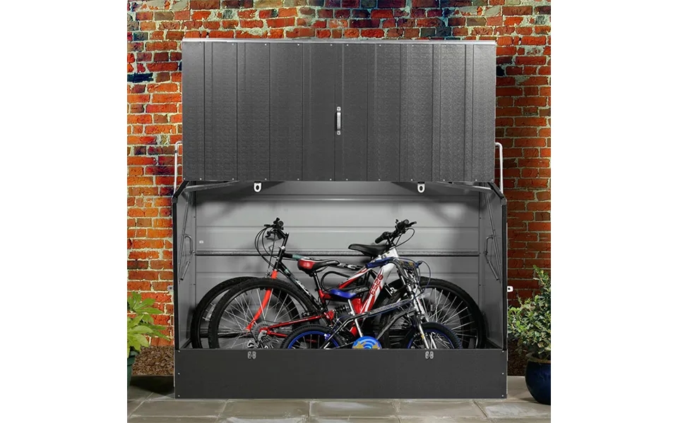 6x3 Trimetals Anthracite 'protect.a.cycle' Secure Garden Bike Storage