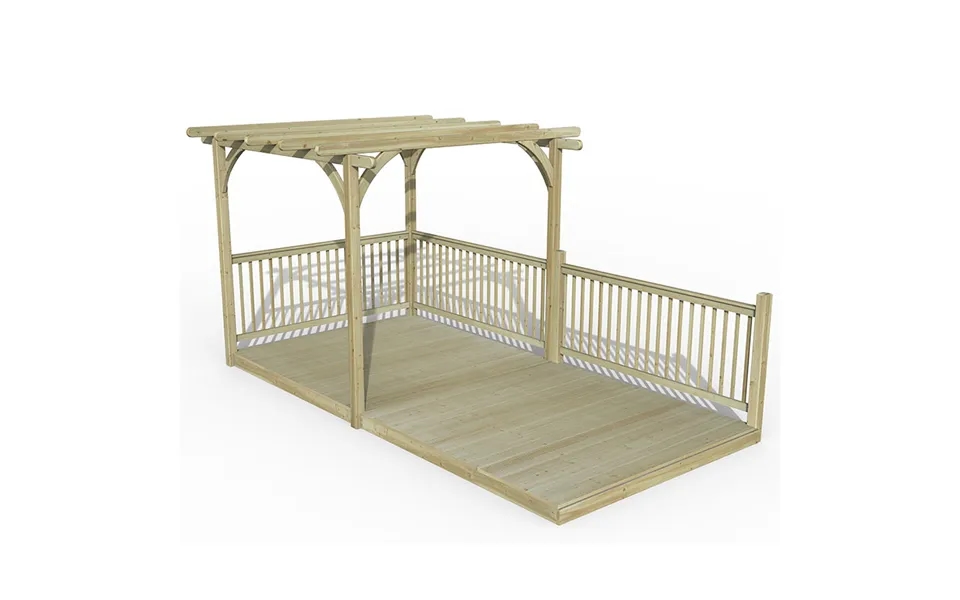 8' X 16' Forest Pergola Deck Kit No. 6 2.4m X 4.8m