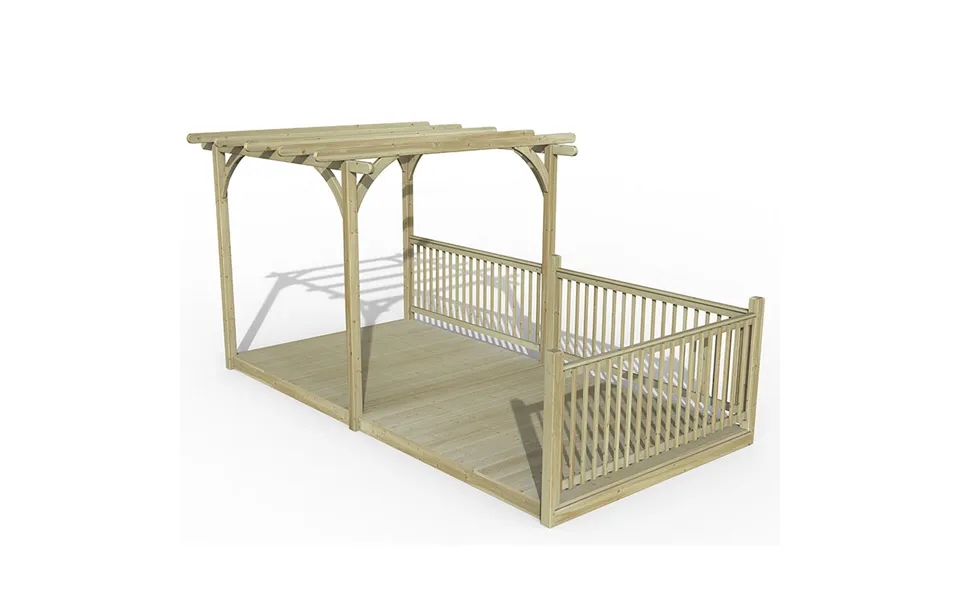 8' X 16' Forest Pergola Deck Kit No. 7 2.4m X 4.8m