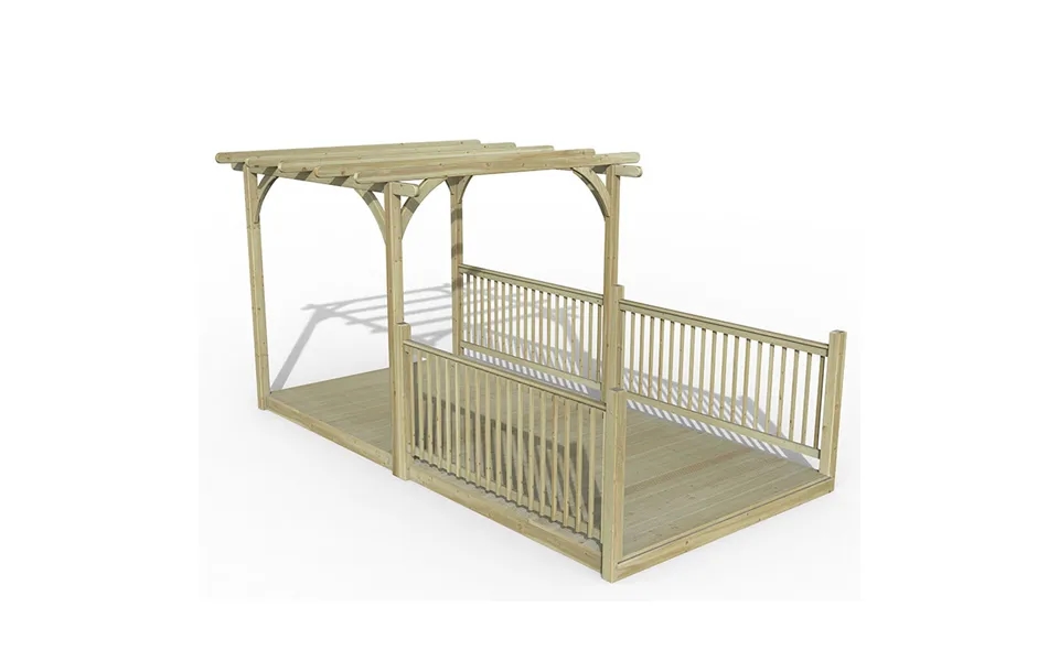 8' X 16' Forest Pergola Deck Kit No. 8 2.4m X 4.8m