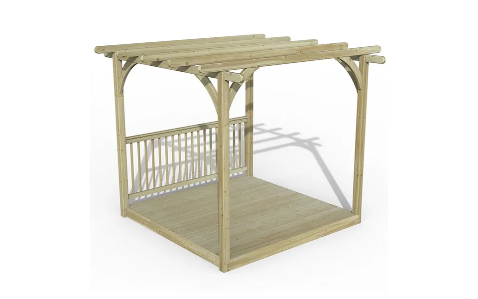 8' X 8' Forest Pergola Deck Kit No. 2 2.4m X 2.4m