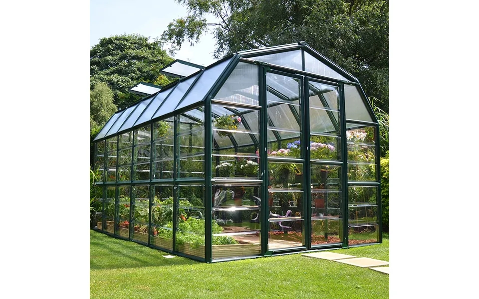 8'x12' Palram Canopia Rion Grand Gardener Large Polycarbonate Greenhouse 2