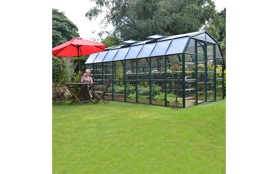 8'x16' Palram Canopia Rion Grand Gardener Large Polycarbonate Greenhouse 2