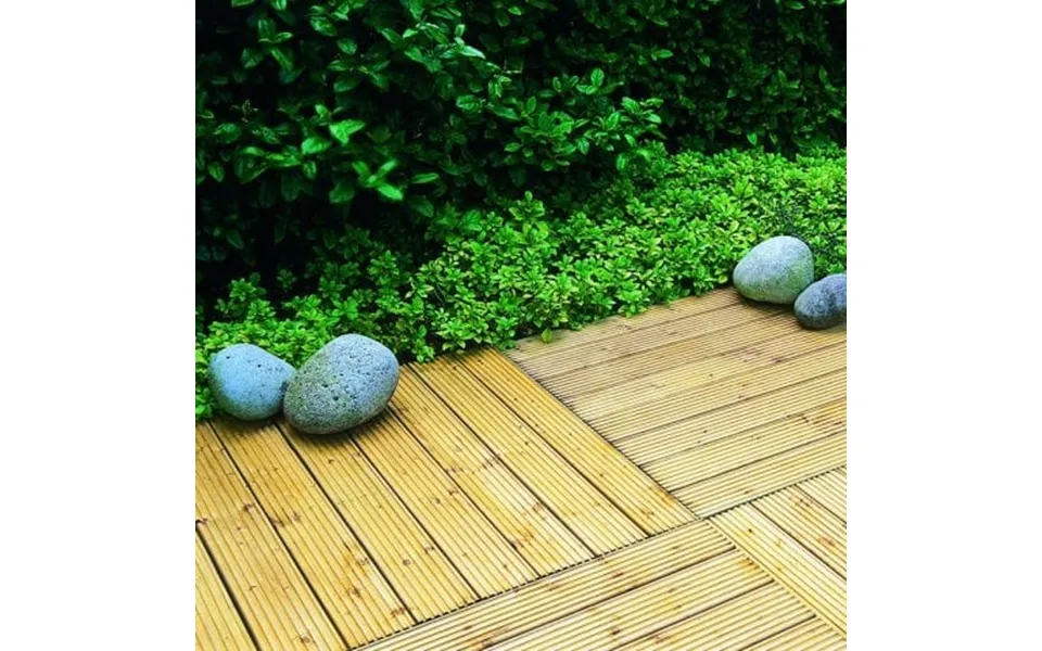 90cm Forest Patio Deck Tile Pack Of 4