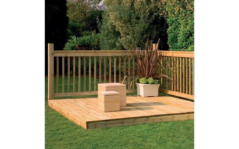 Forest 2.4m Easy Deck Kit With Handrails
