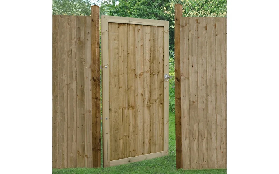 Forest 3' X 6' Featheredge Pressure Treated Wooden Side Garden Gate 0