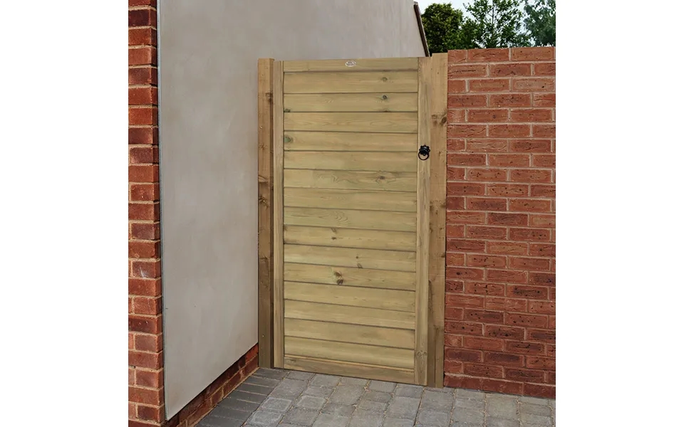 Forest 3' X 6' Horizontal Tongue And Groove Pressure Treated Wooden Side Garden Gate