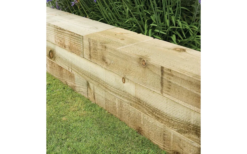 Forest 4ft Pressure Treated Landscaping Sleeper 4 Pack